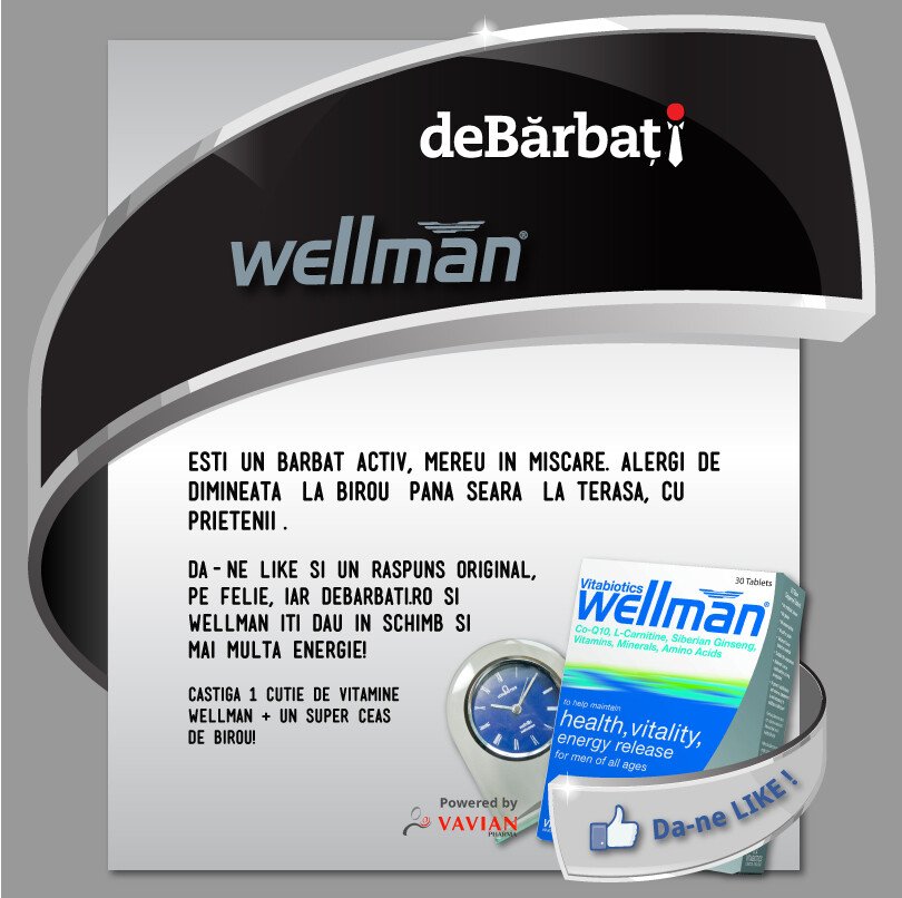 EI sunt cei 5 castigatori! Vezi cine a pus mana pe 1 cutie de vitamine WELLMAN + un super ceas de birou!
