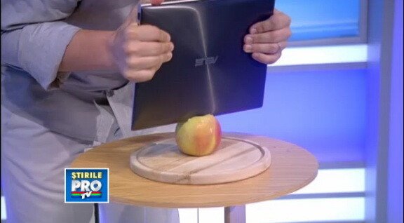 Cum puteti TAIA mere cu un laptop de 7.000 de lei! VIDEO FOARTE TARE