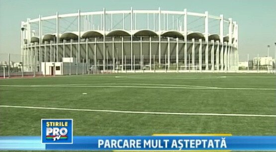 Teren de fotbal pe terasa parcarii de 1.250 de locuri: investitie de 35 de mil. de lei! Vezi cum arata parcarea National Arena! VIDEO