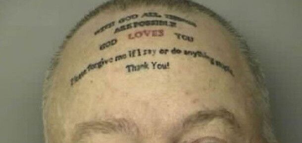 Cel mai tare tatuaj pe care l-ai vazut vreodata: politistii americani s-au amuzat teribil! FOTO