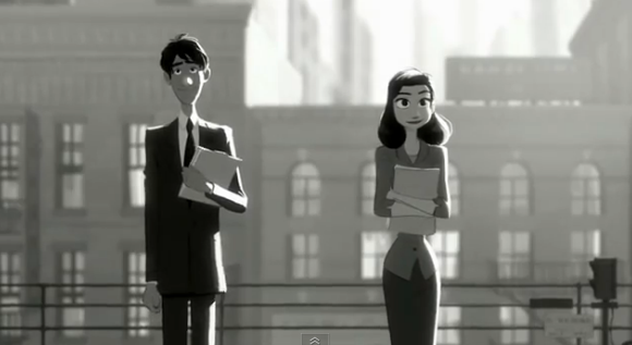 Acesta este "Paperman", cel mai bun scurtmetraj animat care tocmai a castigat OSCARUL VIDEO