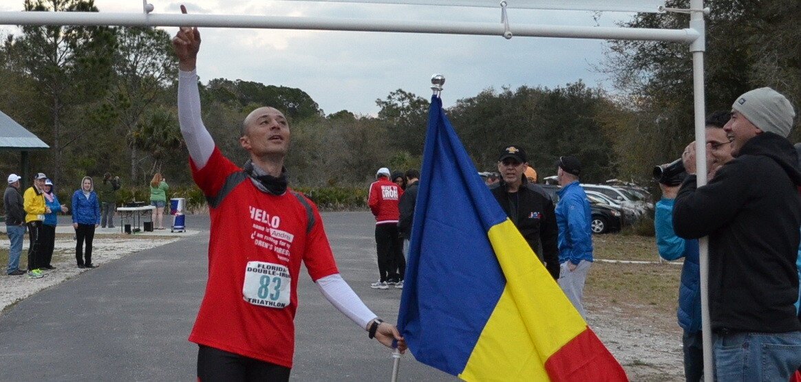 Andrei Rosu, primul roman care a terminat un ultratriatlon