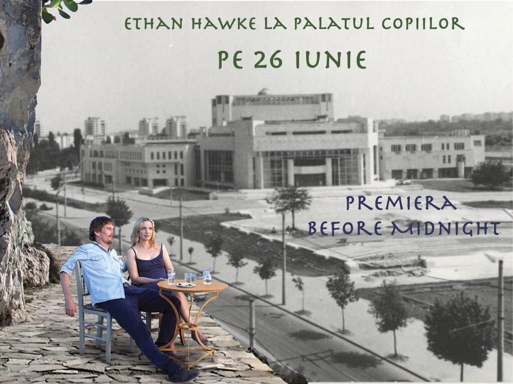Iti place Ethan Hawke? Spune-i fata-n fata! Mergi la premiera “Before Midnight” la Palatul Copiilor. Ia-ti bilet de aici