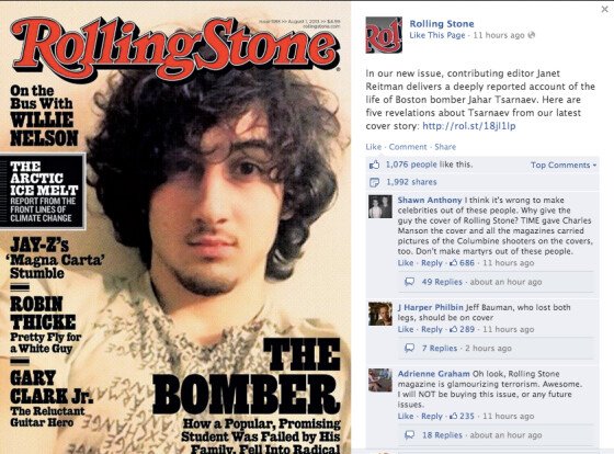 Coperta care a provocat proteste pe net: Cine apare pe coperta revistei Rolling Stone!