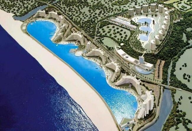 ASA arata cea mai mare piscina din lume: Are 250.000.000 de litri! FOTO