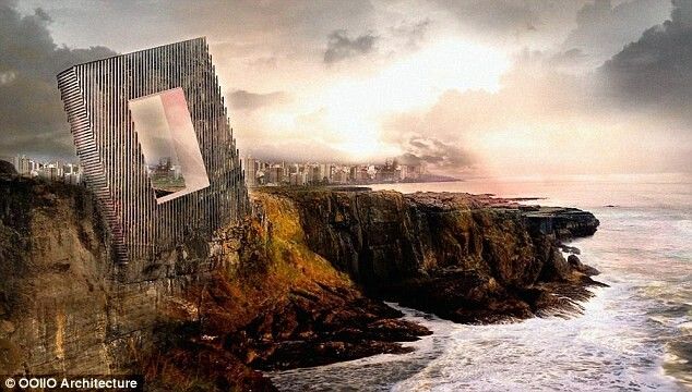 Imagini senzationale cu un hotel de lux care o sa fie construit pe o stanca! FOTO