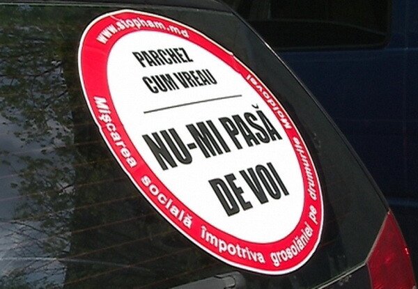 Cea mai tare campanie impotriva celor care parcheaza aiurea: Proiectul "StopHam!" a inceput in Moldova! VIDEO