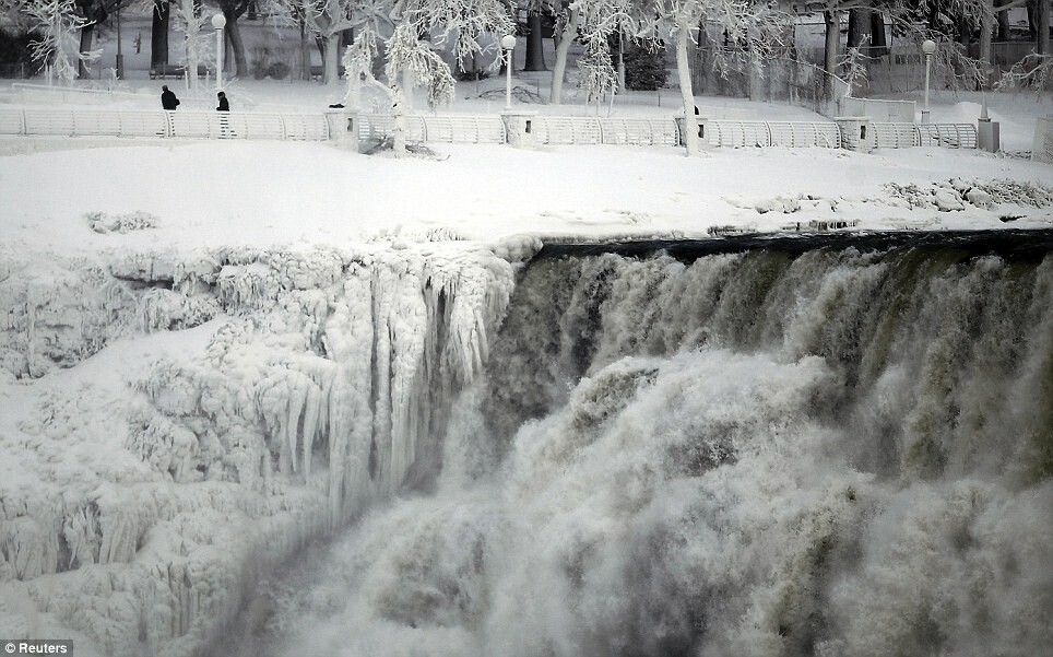 Cascada Niagara a inghetat! VIDEO