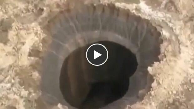 Un crater urias, cu un diametru de 80 de metri, format brusc la "Capatul lumii"! VIDEO