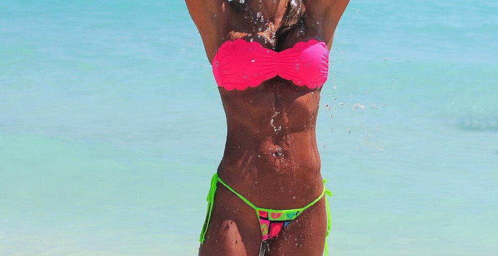 Ea este regina fitness-ului: Jennifer Nicole Lee, aparitie incendiara la plaja: FOTO