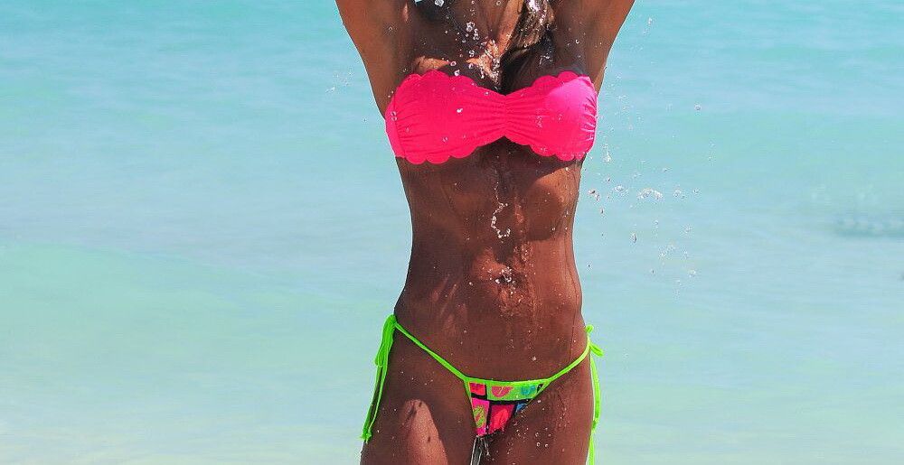 Ea este regina fitness-ului: Jennifer Nicole Lee, aparitie incendiara la plaja: FOTO
