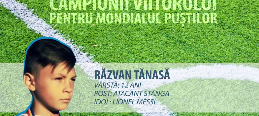 Are 12 ani si si-a petrecut jumatate din viata pe terenul de fotbal. Pustiul roman care se inspira de la Messi pentru a face Romania MARE