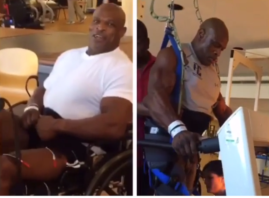 Unul dintre cei mai puternici oameni din lume a ajuns in carucior cu rotile, dar e incredibil cum arata cand isi da tricoul jos. Ronnie Coleman si-a pus "solduri bionice"