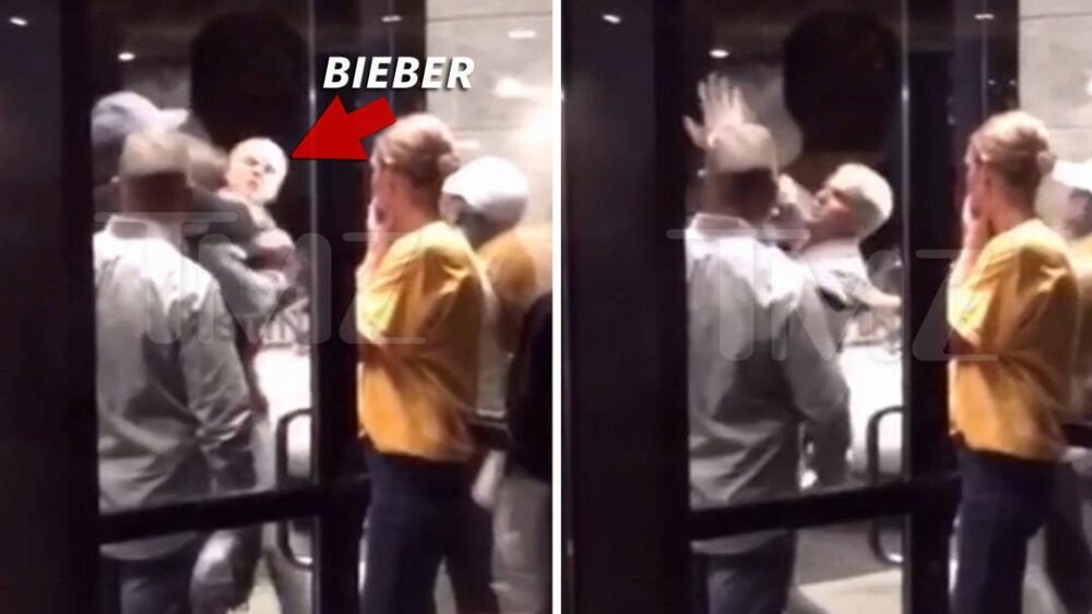 Justin Bieber a luat bataie de la un necunoscut! Imagini incredibile cu bataia in care a fost implicat cantaretul