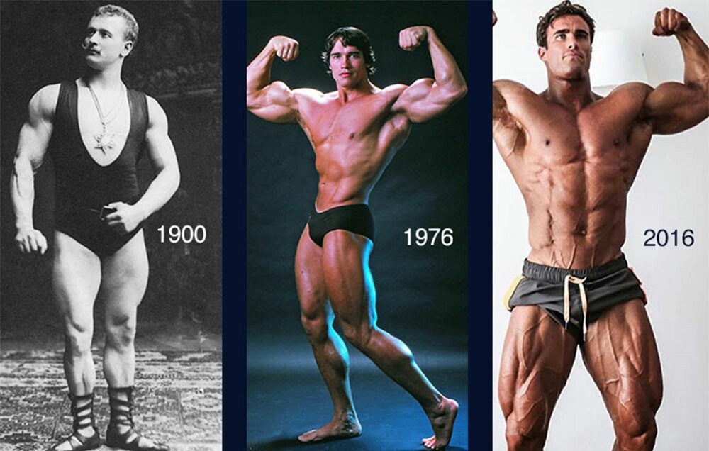 125 de ani de evolutie masculina. Cum aratau primele "modele" din culturism inainte de 1900 si cum arata acum