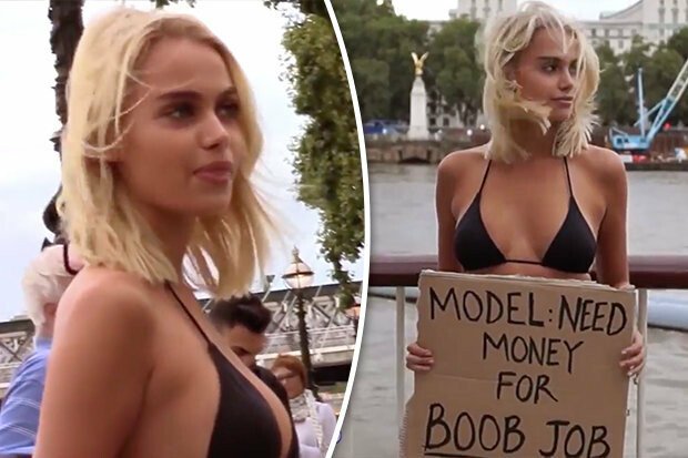 Ce reactie au avut trecatorii cand au vazut-o pe blonda cu acest mesaj