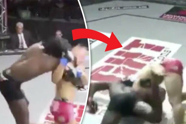 Cel mai bizat KO care s-a vazut vreodata in MMA! Si-a trimis adversarul la somn fara sa-l loveasca! Cum a reusit