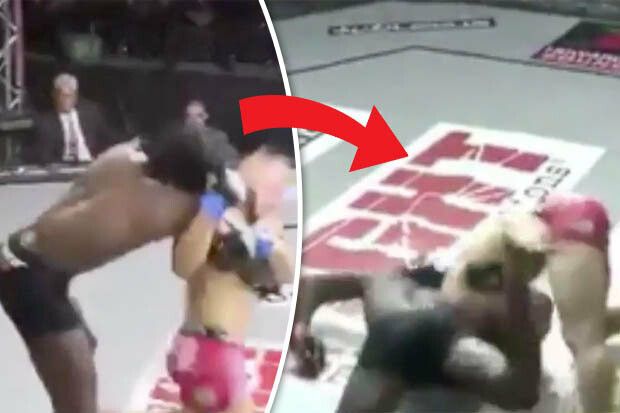 Cel mai bizat KO care s-a vazut vreodata in MMA! Si-a trimis adversarul la somn fara sa-l loveasca! Cum a reusit