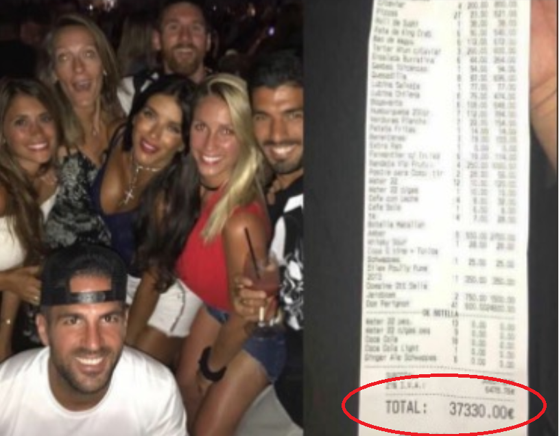 Reactia de toti banii a lui Messi dupa ce nota de plata de 37.330 € din Ibiza a devenit viral pe net