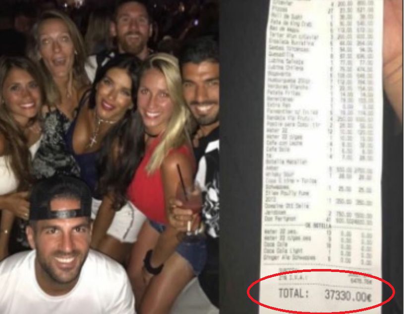 Reactia de toti banii a lui Messi dupa ce nota de plata de 37.330 € din Ibiza a devenit viral pe net