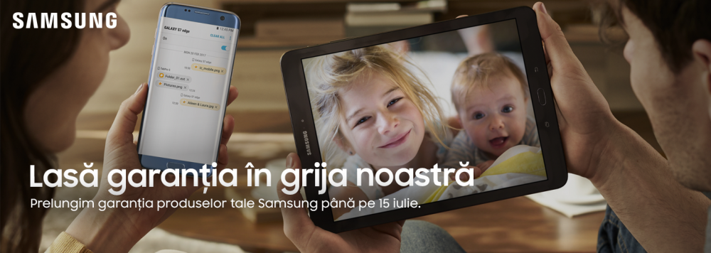 Samsung extinde cu o lună garanția care urmează să expire, pentru toate produsele sale