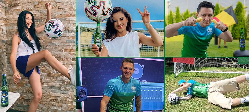 Cei mai cool influenceri din România, invitați să se bucure de rivalitatea de la EURO 2020