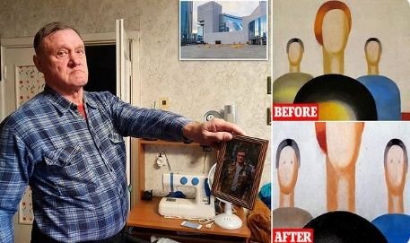 Poveste sfâșietoare. Paznicul care a desenat ochi figurilor din tablou: erou în război, împușcat, traumatizat. „Naiv ca un copil”
