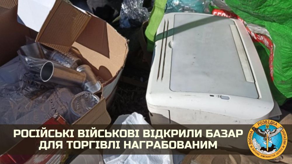 Militarii ruși si-au deschis bazar unde vând lucrurile furate din casele ucrainenilor. De la mașini de spălat, la jucării - FOTO