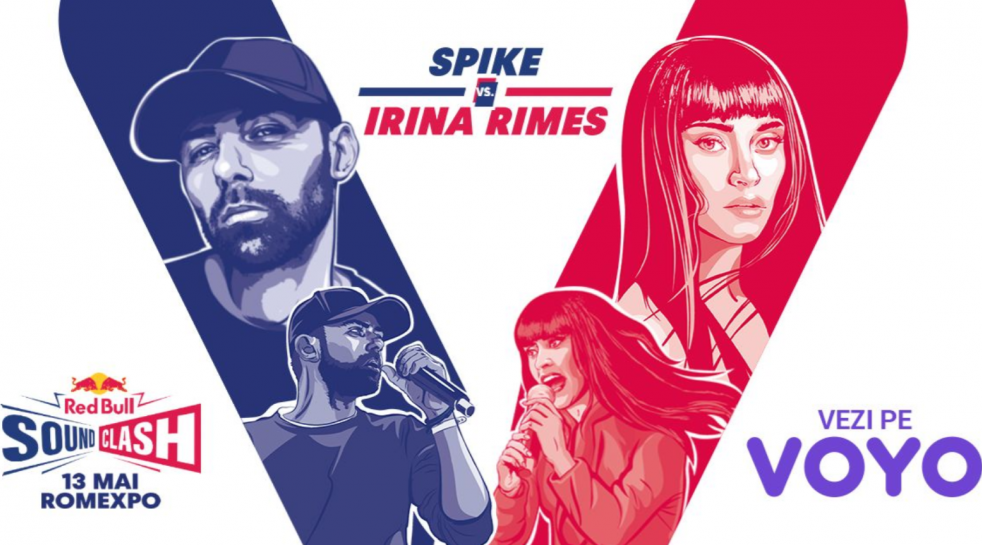 Spike și Irina Rimes, duel muzica la Red Bull SoundClash. Show-ul e live pe VOYO
