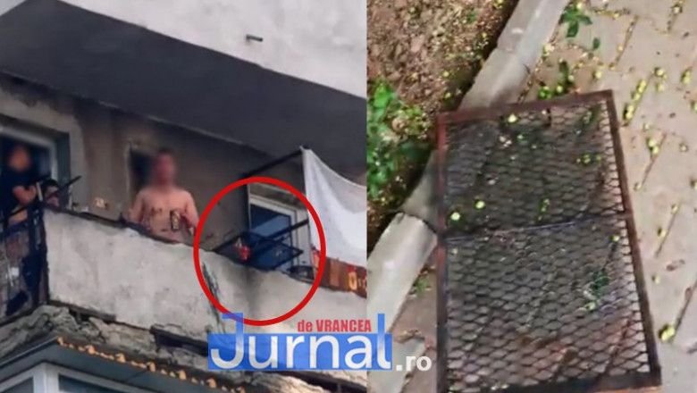 4 tineri petrecăreți au încins un grătar în balcon și l-au scăpat de la etajul 8. Acesta a căzut pe o mașină din parcare