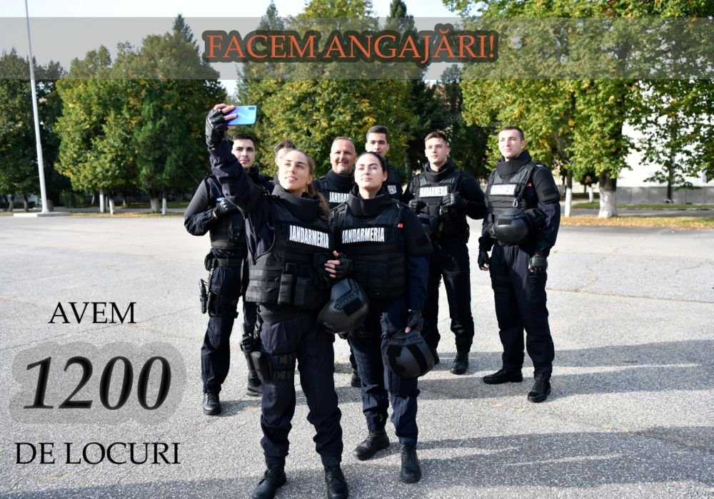 ​Se fac angajări la Jandarmerie în toată țara! Cât câștigă un jandarm în România
