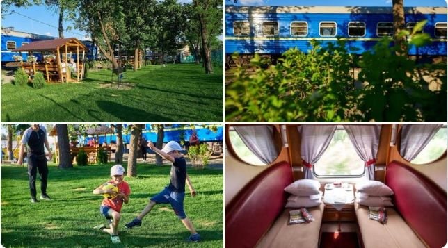 Zeci de ucraineni locuiesc în vagoane, pe calea ferată, după ce locuinţele lor au fost distruse. Imagini cu Orașul de fier