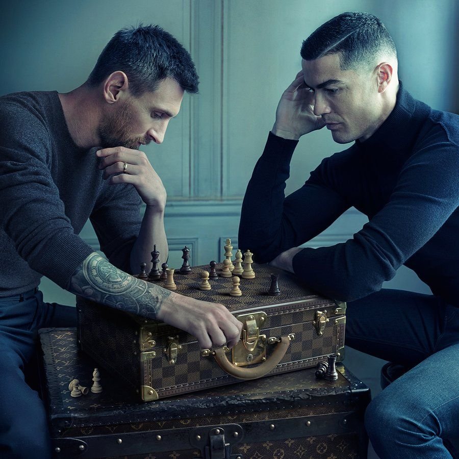 „Victoria este o stare de spirit". Imagine virală cu Ronaldo și Messi pentru Louis Vuitton