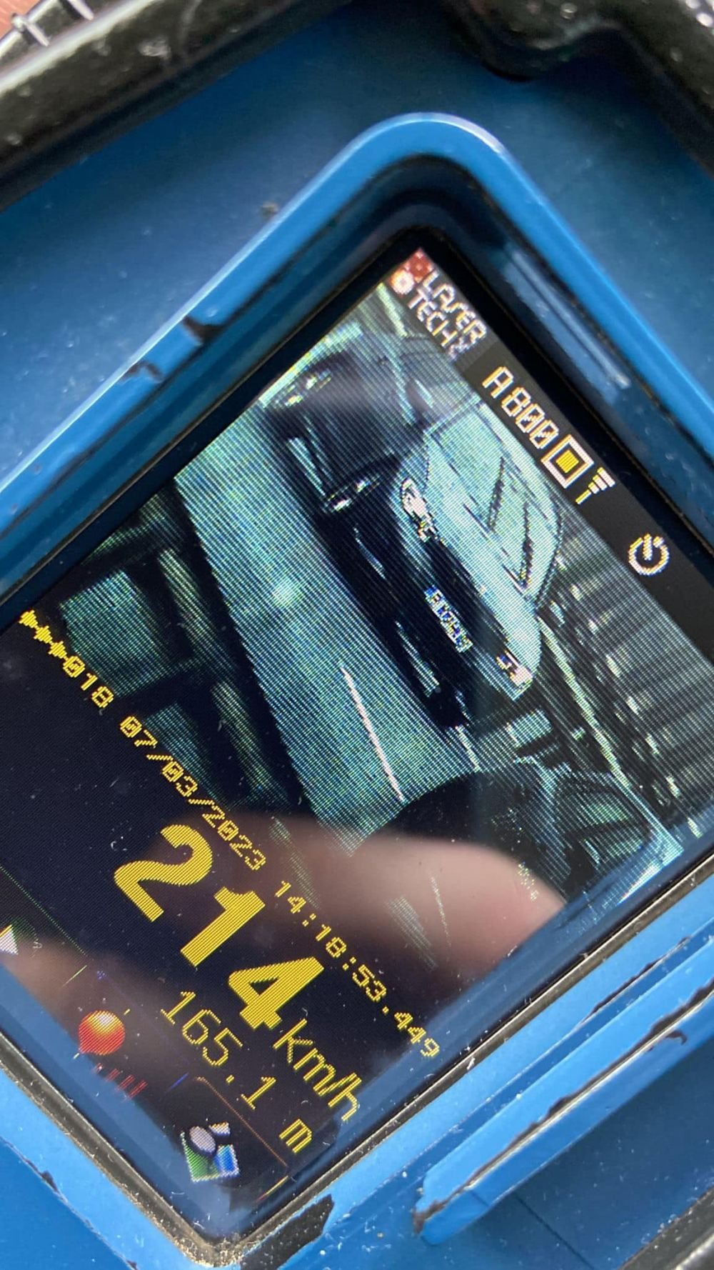 Ce le-a spus un șofer polițiștilor, după ce a fost surprins conducând cu 214 km/h